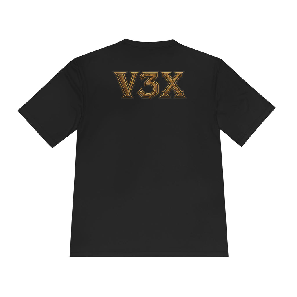 V3X Graphic Tee — Retro Logo Back with Minimal Bob Illustration