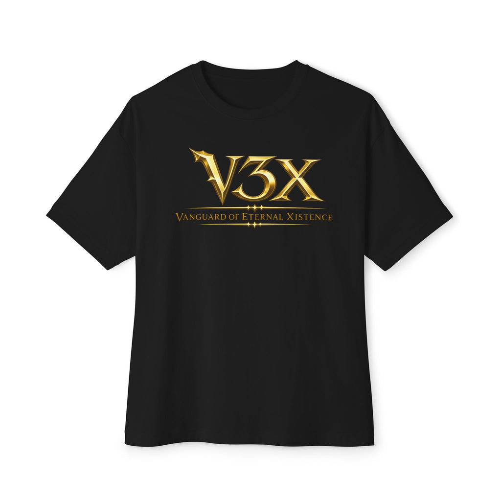 Esports Gold V3X Logo Tee — Elite Minimal Gaming Chest Shirt